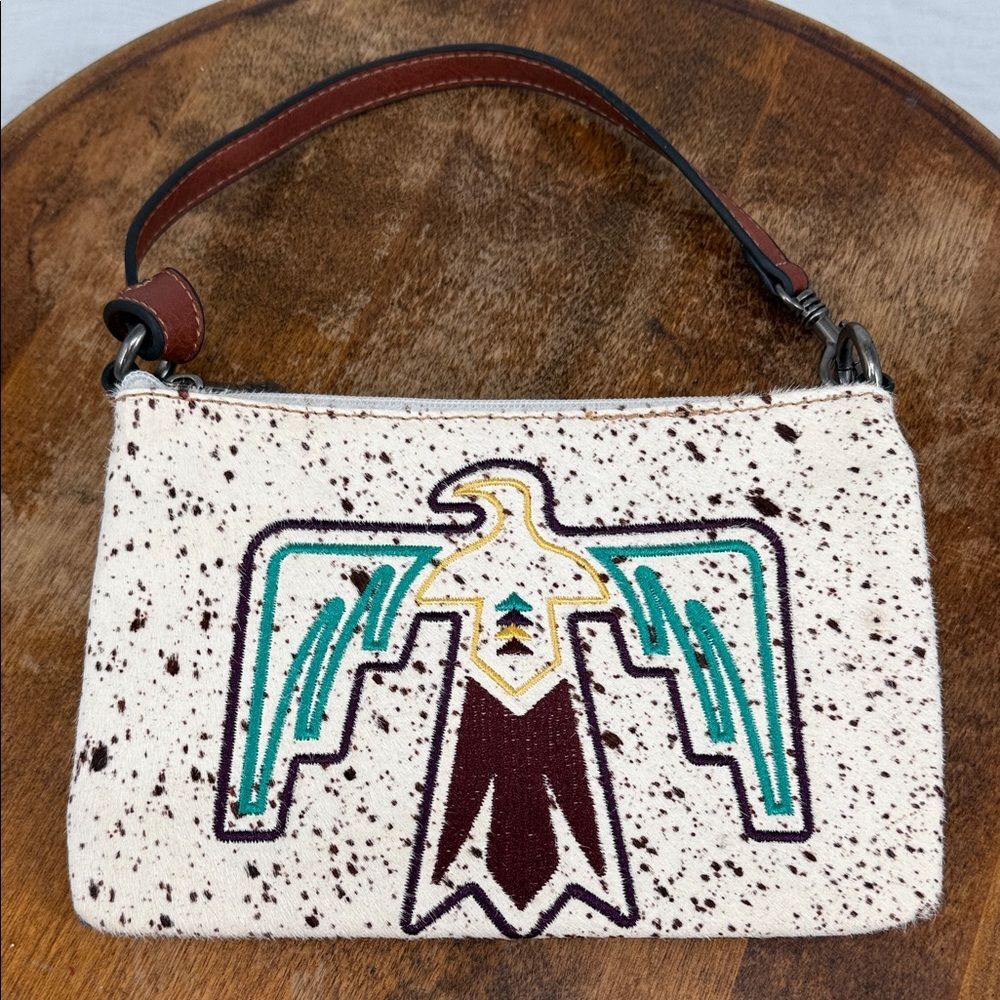 Justin Purse Thunkerbird Embroidered Mini Shoulder Bag Wristlet Western Cowgirl